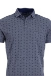 Polo Shirt с паспел от алкантара и джоб с филетки ПРИНТ ПАЛМИ 