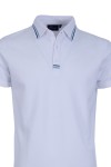 Polo Shirt с интарзионна лента БЯЛ 
