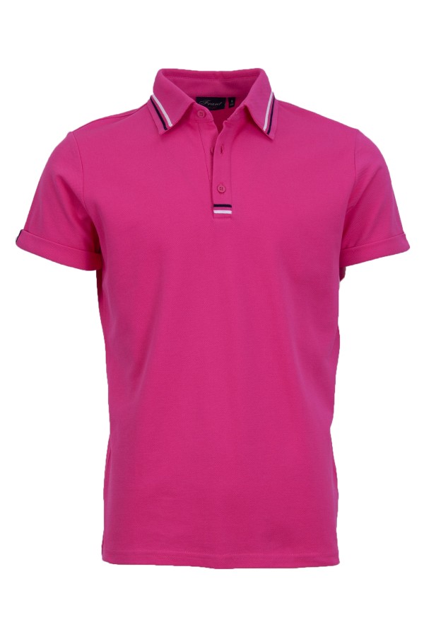 Polo Shirt с интарзионна лента ЦИКЛАМА 