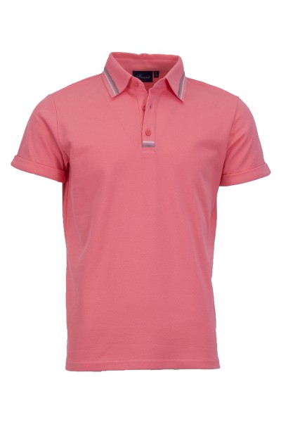 Polo Shirt с интарзионна лента КОРАЛ 