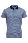 Polo Shirt с яка от допънителен плат РАЙЕ БЯЛО И ИНДИГО Polo Shirt с яка от допънителен плат РАЙЕ БЯЛО И ИНДИГО