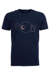 Мъжка тениска MOON ИНДИГО slim fit M