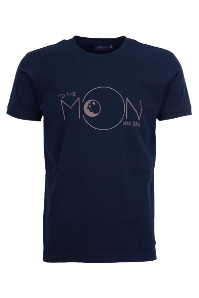 Мъжка тениска MOON ИНДИГО