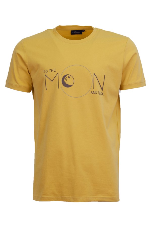 Мъжка тениска MOON ЗЛАТО slim fit M