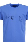 Мъжка тениска MOON СИНЯ slim fit M