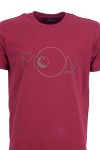 Мъжка тениска MOON ВИНО slim fit M