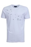 Мъжка тениска ПОЛЕТ БЯЛА slim fit M