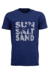 Мъжка тениска SUN, SALT, SAND ТЪМНОСИНЯ slim fit M