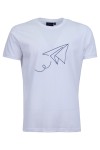 Мъжка тениска САМОЛЕТ БЯЛА slim fit M