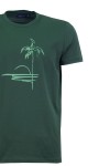 Мъжка тениска ЗАЛЕЗ ТЪМНОЗЕЛЕНА classic № XL