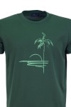Мъжка тениска ЗАЛЕЗ ТЪМНОЗЕЛЕНА classic № XL