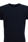 Мъжка тениска обло бие ЧЕРНА 95 % памук - 5 % ликра slim fit M