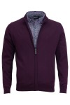 Мъжка жилетка с цип и яка тип троер БОРДО SLIM FIT № L