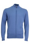 Мъжка жилетка с цип и яка тип троер СВЕТЪЛ ДЕНИМ SLIM FIT № M