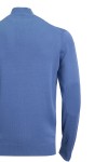 Мъжка жилетка с цип и яка тип троер СВЕТЪЛ ДЕНИМ SLIM FIT № M